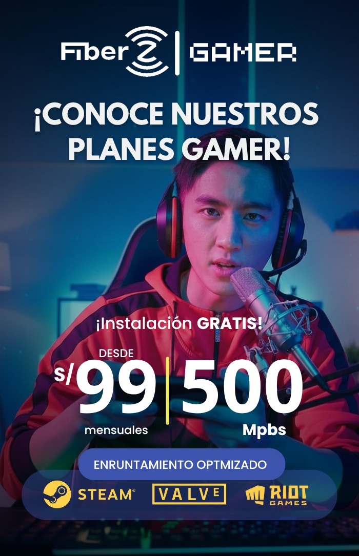 Conoce nuestros Planes Gamer Fiber Z